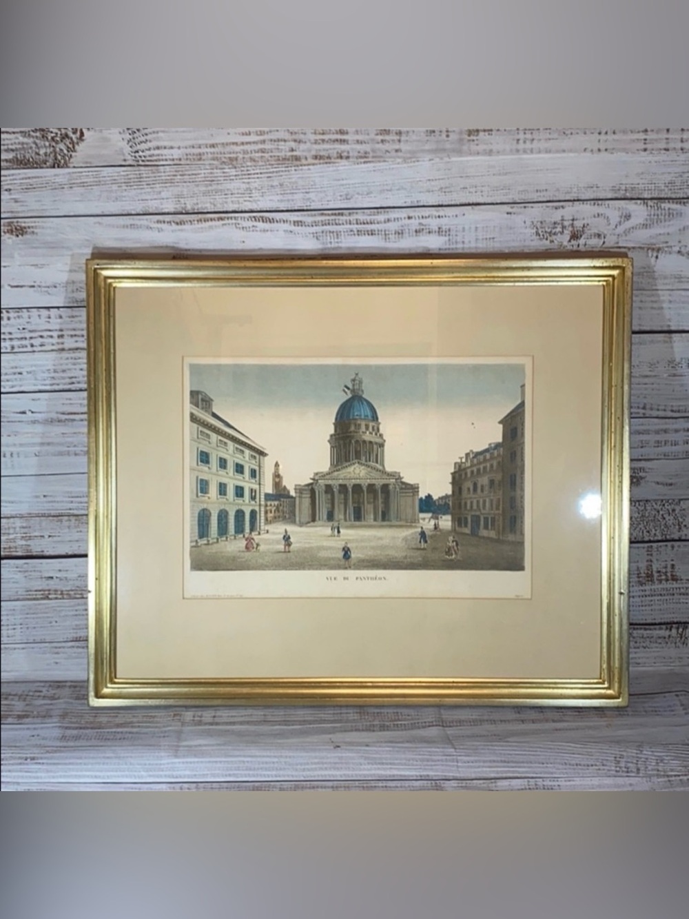 Andre Basset Paris Colored Engraving